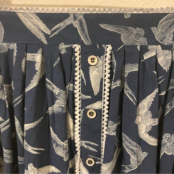 ModCloth Hell Bunny Lilou Swallow Printed Skirt- XS - Picture 9 of 12